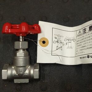 新品 グローブバルブ 10K 3/8B ねじ込み ステンレス SUS304 KITZ キッツ 玉形弁 グローブ弁 止め弁