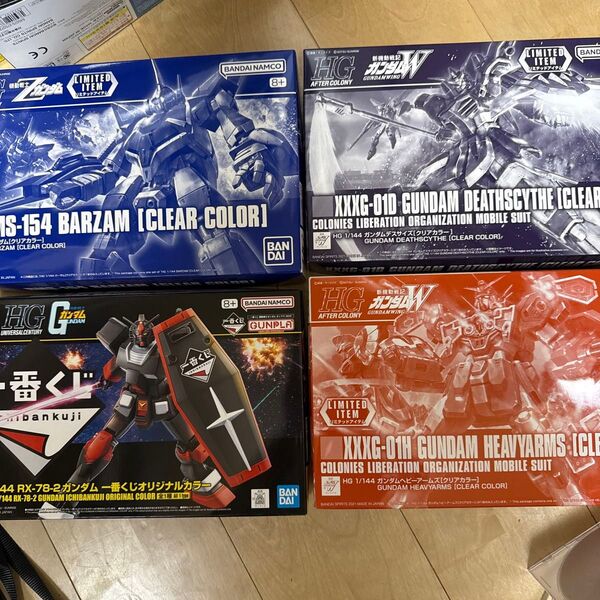 HG ガンダム 限定クリア3 プラス くじf賞