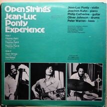 超音波洗浄◆Jean-Luc Ponty Experience - Open Strings◆フランス出身のヴァイオリニスト◆Contemporary Jazz/Jazz Rock◆BASF / MB-21288_画像2