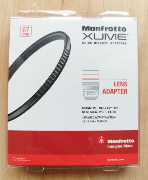 Manfrotto XUME 67mm径用マグネット式レンズアダプター