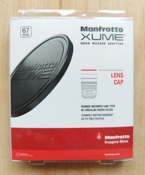 Manfrotto XUME 67mm径用マグネット式レンズキャップ