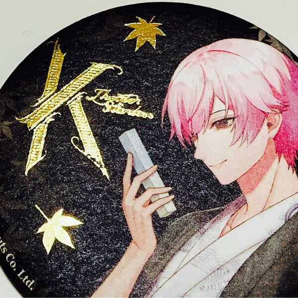 【ブラスタ 吉野(浴衣) 缶バッジ】ブラックスター -Theater Starless-×極楽湯・RAKU SPA 和紙缶バッジ