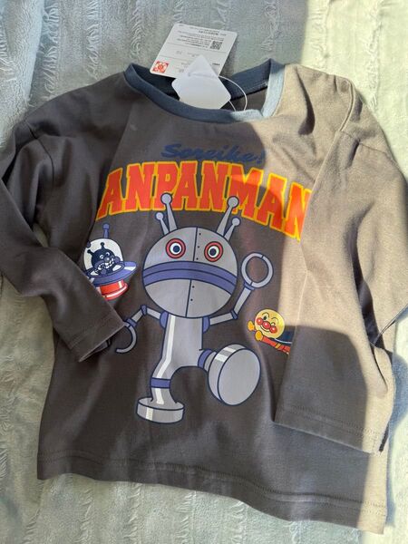 新品タグ付き 匿名配送 アンパンマン ばいきんまん だだんだん ロンT ロングTシャツ 長袖 100センチ