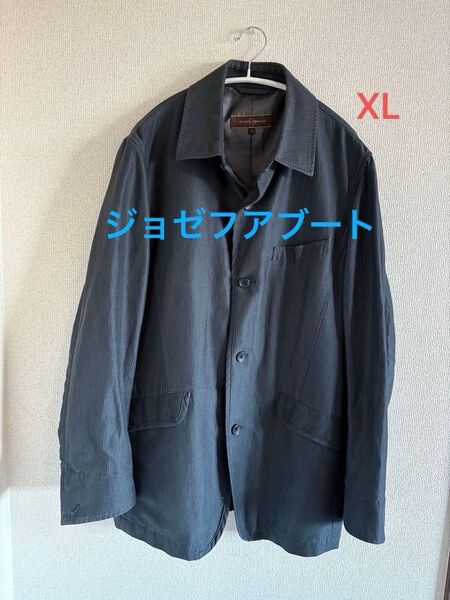 ジョセフアブート ジャケット 春夏秋用 ネイビー ゆったりサイズ オフィスカジュアル メンズジャケット