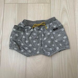 フィス ショートパンツ ドット グレー 90センチ