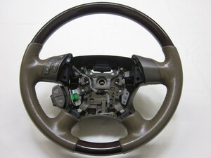 エリシオン　ＲＲ１　ＲＲ２　ＲＲ３　ＲＲ４　純正　ウッド　コンビ　ステアリング　ハンドル　管理番号（X-7388）