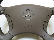 希少！AMG W215 CL65 CLクラスW220 SクラスR230 SL55 W211 W219 W463 革 ステアリング エアバック エアーバック カバー 管理番号（W-1812）_画像2