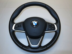 美品！　F45　BMW　２シリーズ　純正　革　ステアリング　ハンドル　エアバック　エアバッグ　エアーバック　カバー　管理番号（Q-9885）