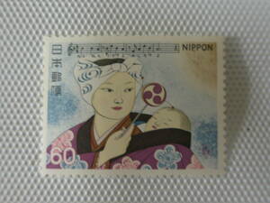 1979-1981 Japanese song series no. 8 compilation 1981.2.9[....]60 jpy stamp single one-side unused 