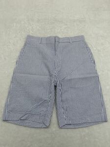 BERLA USA製ショートパンツ size31 ハーフパンツ 青x白 ブルー ホワイト (KI)