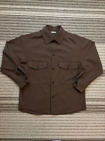 GU ブラウン 長袖シャツ ジャケット S
