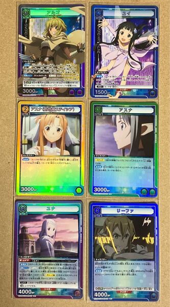 ユニオンアリーナ ソードアート・オンラインvol.2 SRアルゴ ユイ& Rアスナ ユナ リーファ