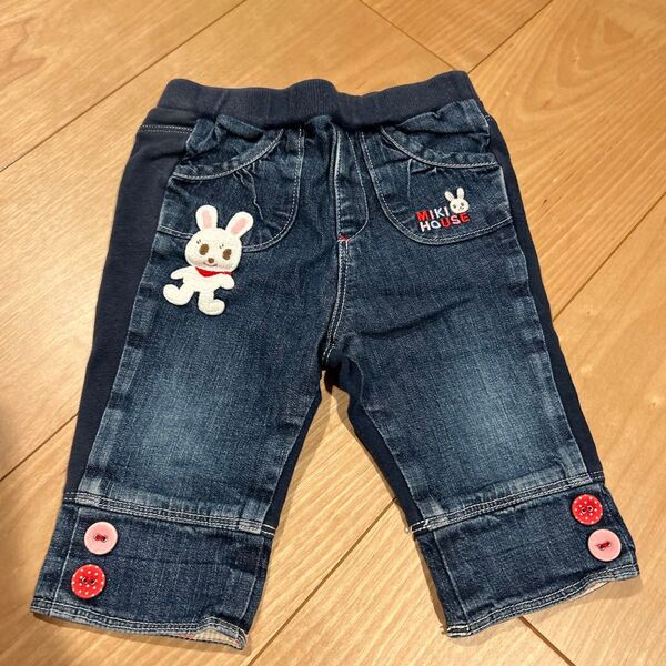 デニムパンツ デニム ジーンズ ミキハウス うさこ 70