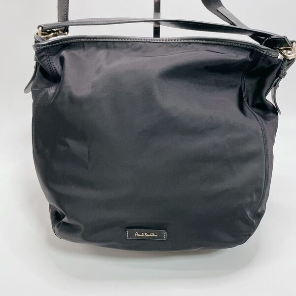 美品 Paul Smith ポールスミス 2way ショルダーバッグ ナイロン 黒 A4 ワンショルダーバッグ