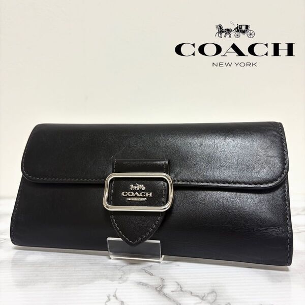 T10 COACH コーチ 長財布 レザー