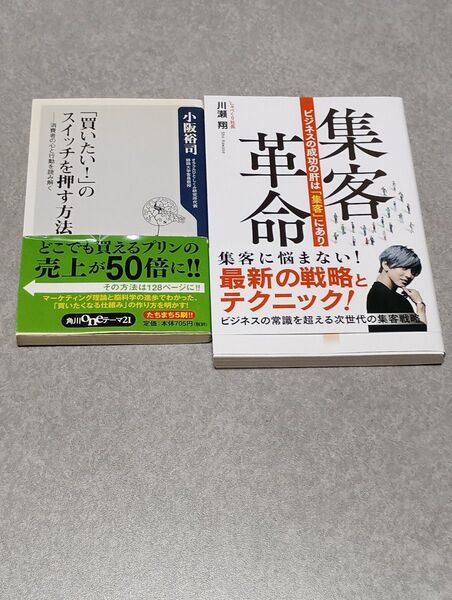 集客革命 &「買いたい!」のスイッチを押す方法 ビジネス戦略実用書 2冊