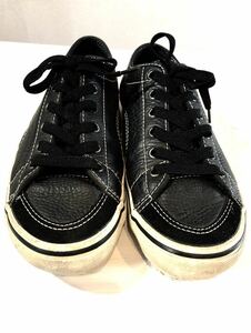 VANS! original leather sneakers! Vans! black! black 