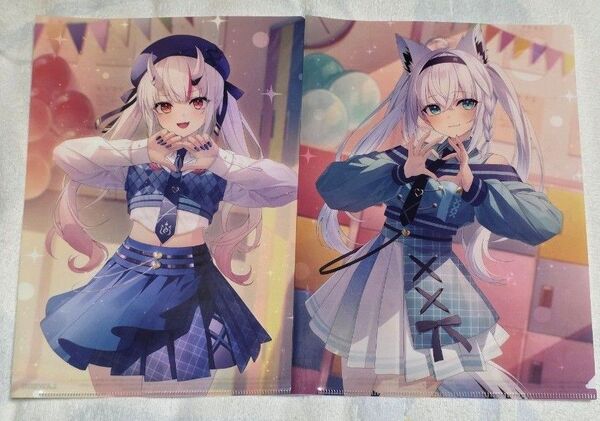 ホロライブ ローソン限定オリジナルクリアファイル&ミニノート セット