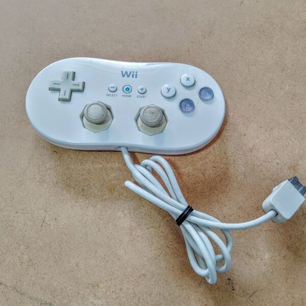 Wii クラシックコントローラー 白 有線