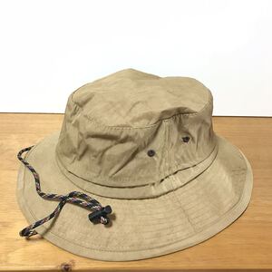 ★新品★送料無料★アウトドア★撥水シワ加工アドベンチャーハット★ベージュ★