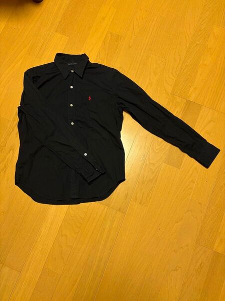 RALPH LAUREN ブラックシャツ 黒 長袖 POLO ラルフローレン ポロ