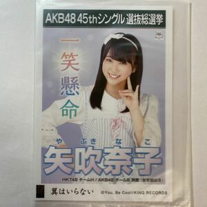 【即決】HKT48 矢吹奈子 生写真 翼はいらない 劇場版 限定 AKB48【生写真】（月別