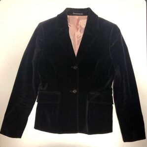 いねどベルベットジャケット 黒 レディース