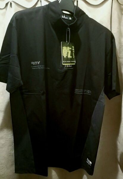 RUN NEWYORK ハーフジップ メンズ スポーツTシャツ DRY
