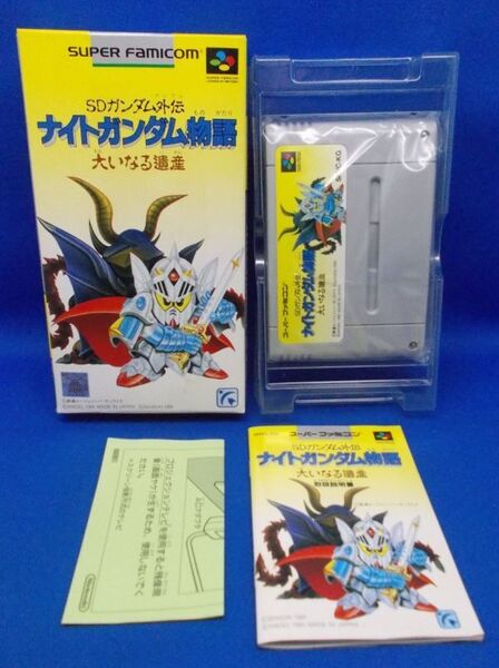 動作確認済 SFC SDガンダム外伝 ナイトガンダム物語 大いなる遺産 エンジェル 1991年 スーパーファミコン レトロゲーム SD Gundam Gaiden