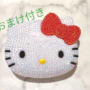 キティちゃん デコケース ハンドメイド おまけ付き(じゅるる2個)