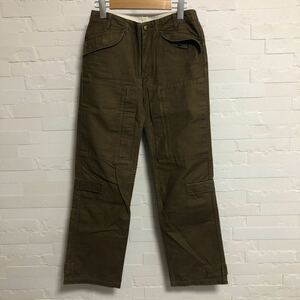 green pants size 1 made in Japan bowl z work pants cargo pants .. pocket 