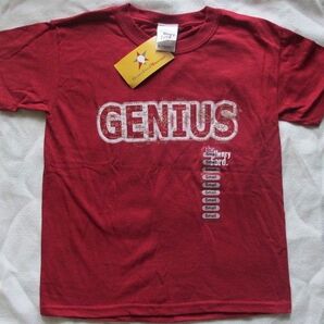 新品 GENIUS ヘンリーフォード博物館 半袖 Tシャツ 120 S 天才 ワイン 赤 車 カットソー 男女兼用 アメリカ 輸入