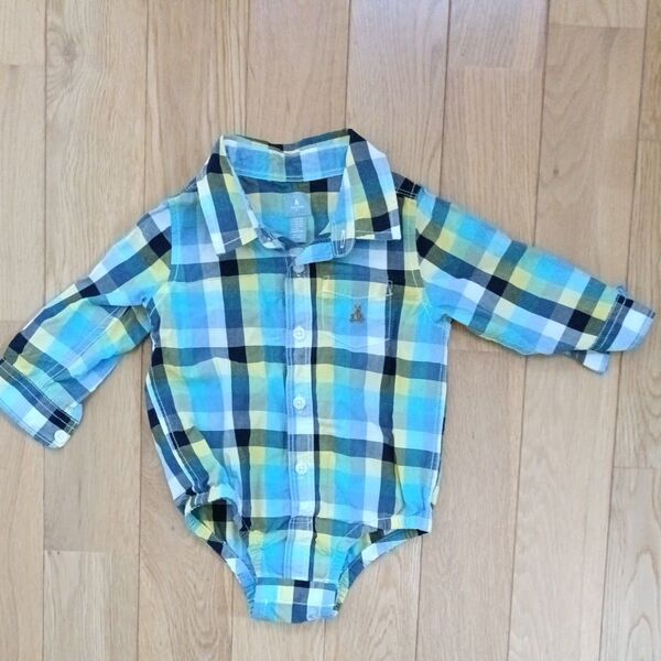 babyGap ベビーギャップ ロンパース チェックシャツ 12-18month