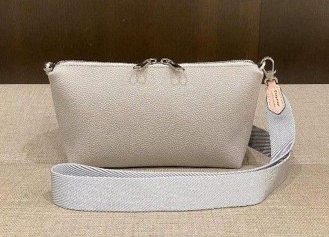 エルベシャプリエ 8784G スクエアポーチ 1662A ショルダーストラップ マスティック×シルバー