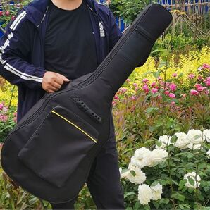 ギター用ケース ソフトケース 黒色 撥水 音楽 アコギ エレキギター 新品