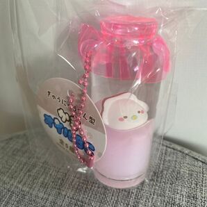 ぎゅうにゅうびん型 かき オイルBC キーホルダー チャーム ★ピンク★未開封品