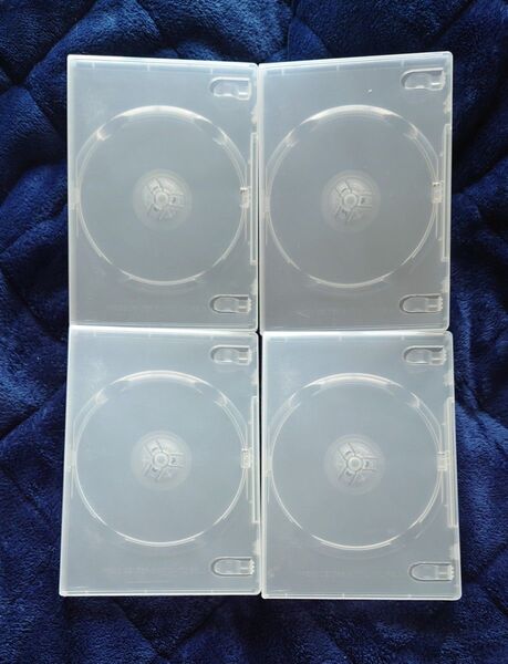 ELECOM エレコム トールケース DVD BD 対応 標準サイズ 1枚収納 クリア 4枚セット