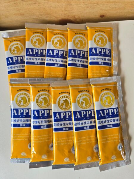 APPE アペ 高嗜好性栄養補給 犬猫用 高栄養 40g×10袋 動物病院 わんわんカロリーライフ コーンスープ