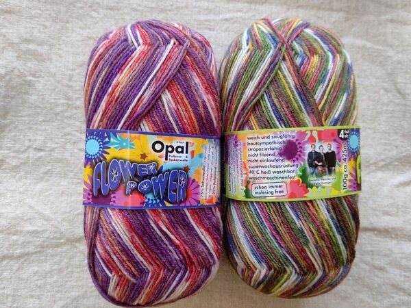 Opal 毛糸 フラワーパワー 2玉セット ソックヤーン