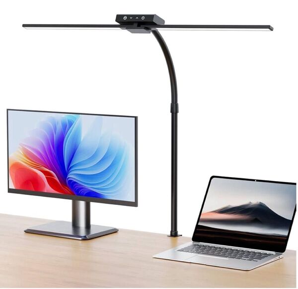 新品 デスクライト LED 明るさ5段階 無線リモコン タッチ操作 多角度調節