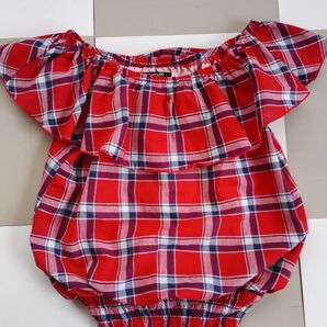 チェック ノースリーブラウス かわいい HUDSON honey