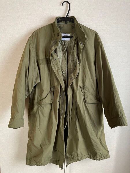 美品 コーエンCoen カーキ 2wayミリタリーコート &キルトコート L