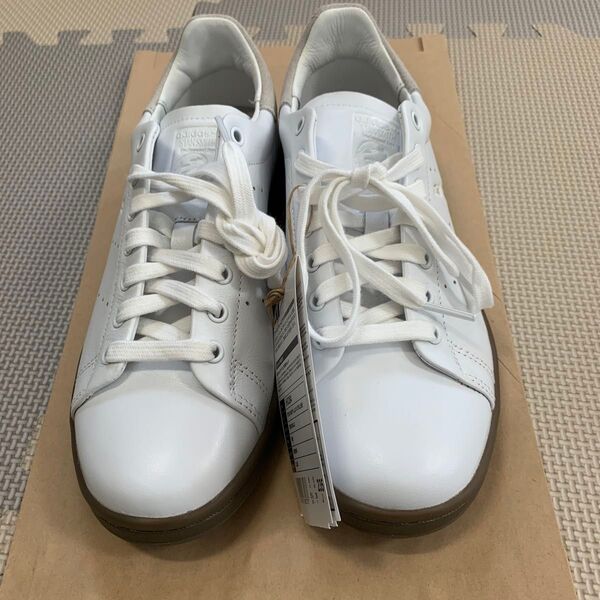 スニーカー adidas STAN SMITH LUX 417/SLOBE ホワイト 合成皮革 23.5センチ