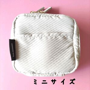 『24時間以内発送』bon moment ボンモマン ガジェットケース Sサイズ ベージュ