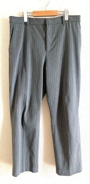 【美品☆送料込】EZY アンクルパンツ ストライプ XL