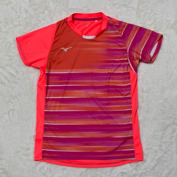 ミズノ テニスウェア ゲームシャツ ユニフォーム 半袖Tシャツ MIZUNO レディース: M テニス バドミントン ソフトテニス