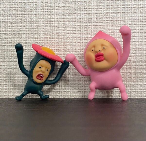 【新品未使用】こびとづかん カクレモモジリ リトルハナガシラ 喧嘩 フィギュア 2体セット バラ売り可