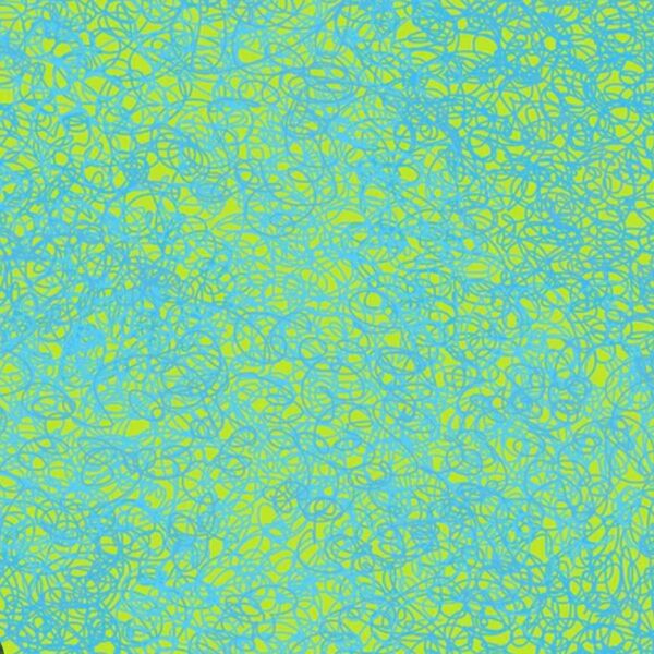輸入生地 ロラライハリス 【Scribble Grn Turq】グリーン110×45