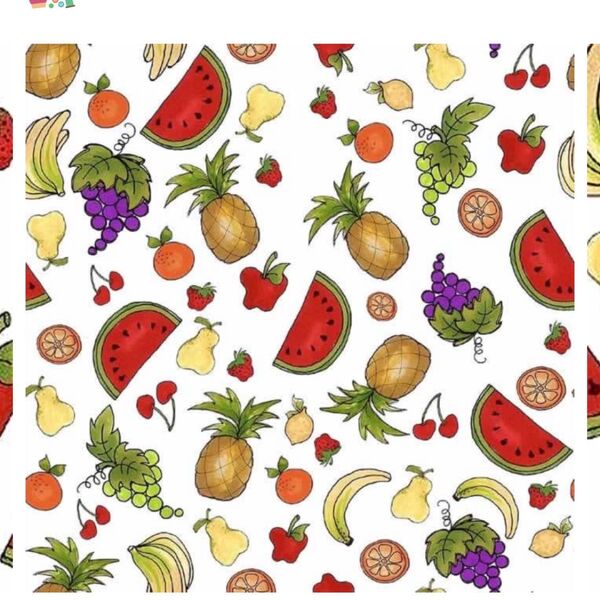 ロラライハリス生地 輸入生地 【Fun Fruit】110×45