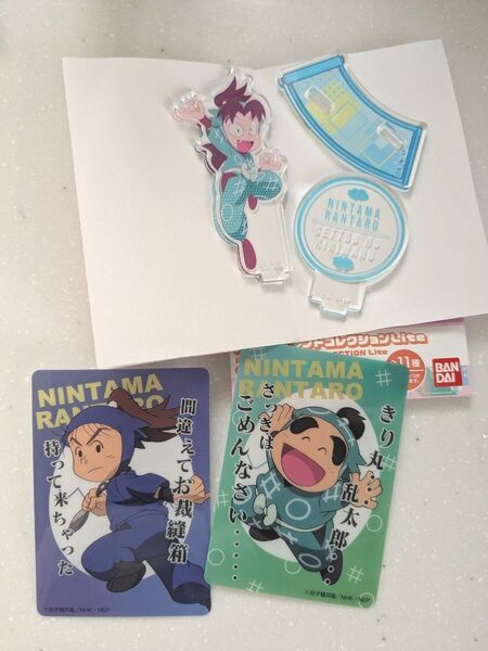 忍たま乱太郎 アクリルスタンドコレクションLite 摂津のきり丸 福富しんべヱ 川西左近 コレクションカード